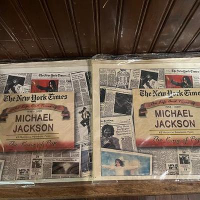 New York Times The Life and Times of Michael Jackson 1958-2009 Newspaper Pages 
