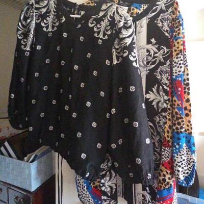 VTG Diane Freis 1980s Silk 2 Tops 