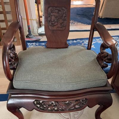 Rosewood Hand Carved Chinese Chair 1