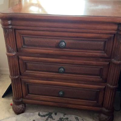 Tommy Bahama Wooden 3 Drawer Nightstand #1