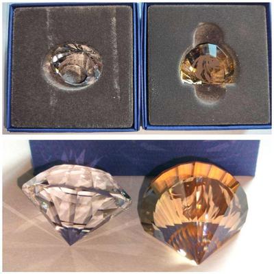 Swarovski Crystal 2 Collectible Figures With Original Boxes
