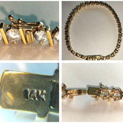 14k Gold Vintage Bracelet 12.2g