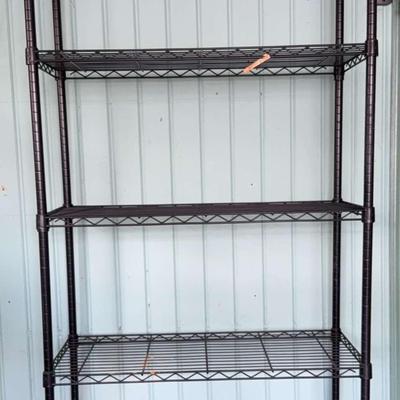 Black Metal Wire Shelf