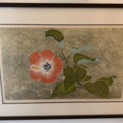 Yukio Katsuta “Hibiscus” Serigraph Silkscreen No. 135