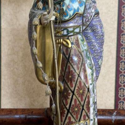 Cloisonné Chinese Sculpture Vintage Figurine