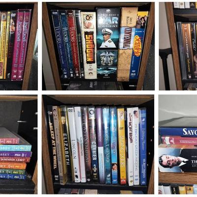 DVD Collection + Small Wooden Shelf (Includes Everything In Photos) 