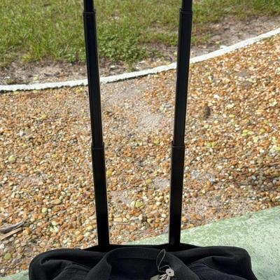 Stratus Rolling Suitcase Black Fabric