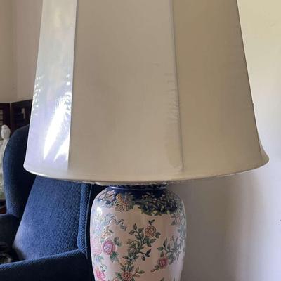 Chinese Porcelain Ginger Jar Vintage Working Lamp 