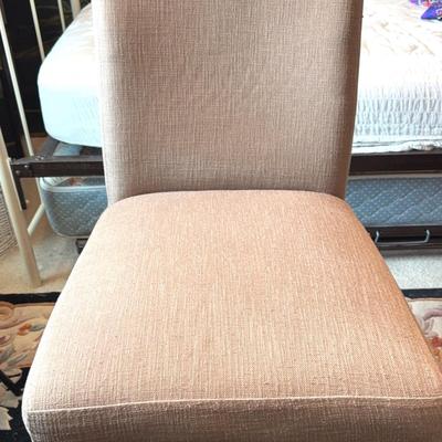 Single Tan Upholstered Chair