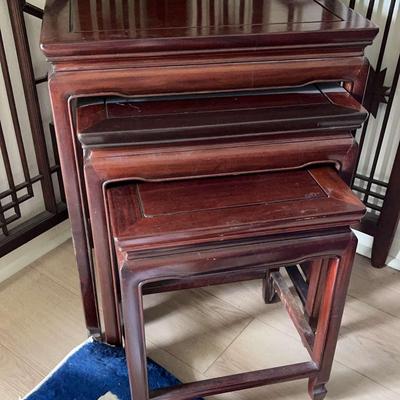 Asian Themed Nesting Tables