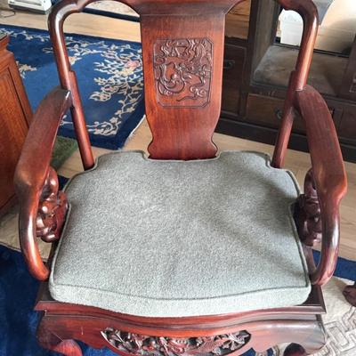 Rosewood Hand Carved Chinese Chair 2