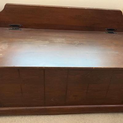 Vintage Wooden Storage Bench
