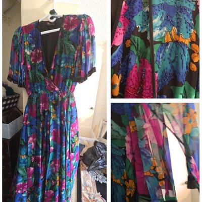 VTG Diane Freis 1980s Polyester Limited Edition 2-Piece Dress #4