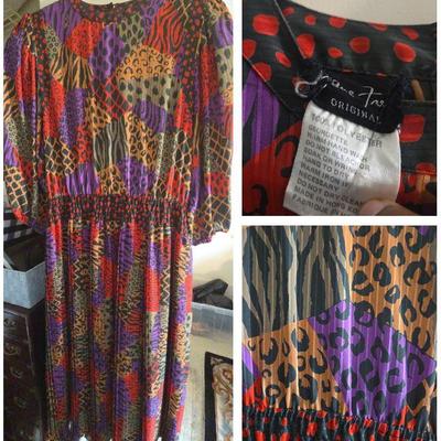 VTG Diane Freis 1980s Polyester Georgette Dress #2