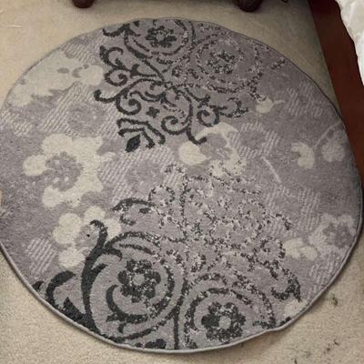 Safaviah Adirondack Circular Rug In Shades Of Grey