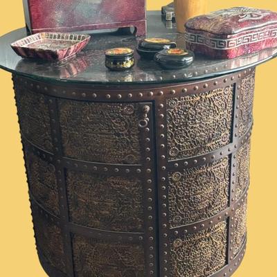 This item (ROUND CABINET ONLY) is available for PRESALE.  Please text photo to 760-668-0554 to purchase.  We accept Zelle