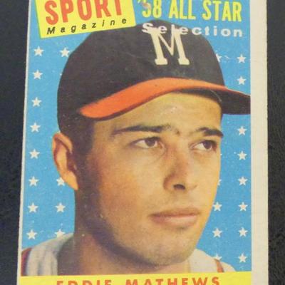 1958 Topps #480 Eddie Mathews AS