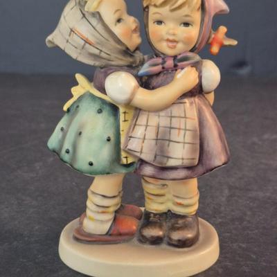 Vintage 1964-1972 M.I. Hummel "Telling Her Secret" #196/0 - 5½" Tall