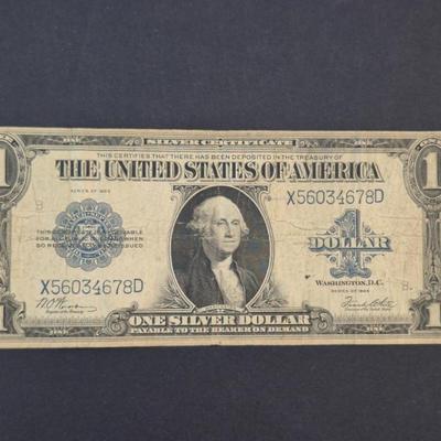 1923 US Large Size Silver Certificate (Horse Blanket) "B"