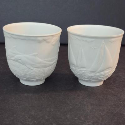 Vintage 1997 & 1998 Lladró Collector's Society Votive Candle Holders