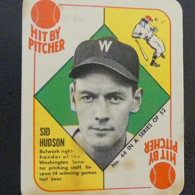 1951 Topps Red Backs #44 Sid Hudson