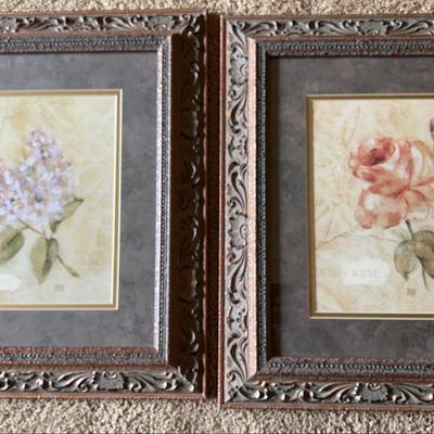 Pair of Vintage Floral Prints