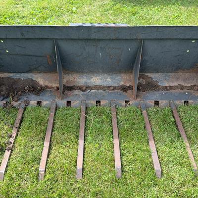 66” Utility Fork / Rock Bucket for Skid Steer 