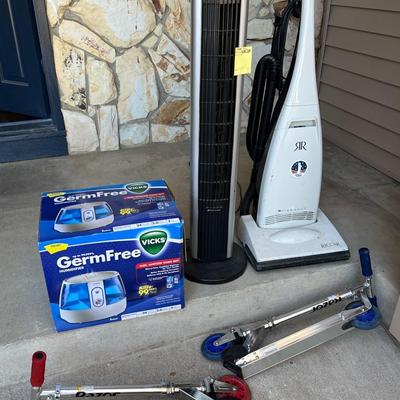 Razor Scooters,Vicks Humidifier, Riccar Household Vacuum Cleaner,Bonaire Fan,Folding Chair 