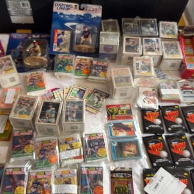 Baseball Cards, Football Cards, Coopertown Collection, Fully Poseable Figurines