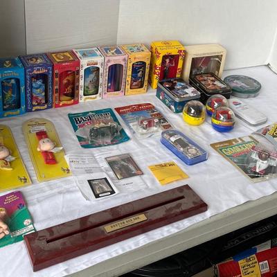 Larry Johnson Grandmama Converse Promotion Basketball Cards, & Walt Disney Collectors Series Cups