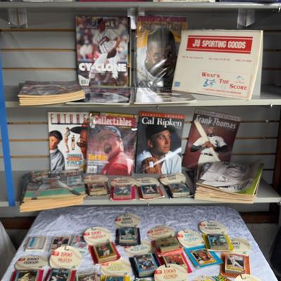 Cards, Baseball Magazines, Little League Pins