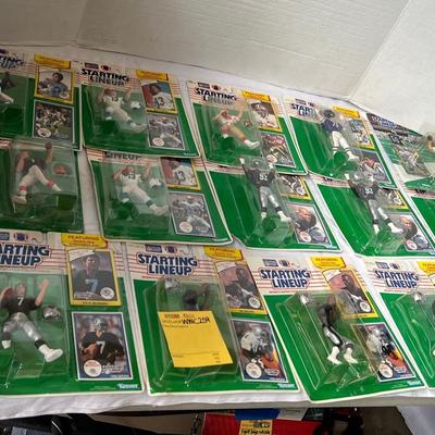 Starting Lineup Super Star Collectible Football Figurines With Trading Cards Including How Montana