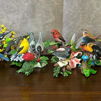 Danbury Mint Assorted Bird Figurines