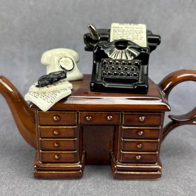 Cardew Designs - English Porcelian Mystery Writers Desk Teapot