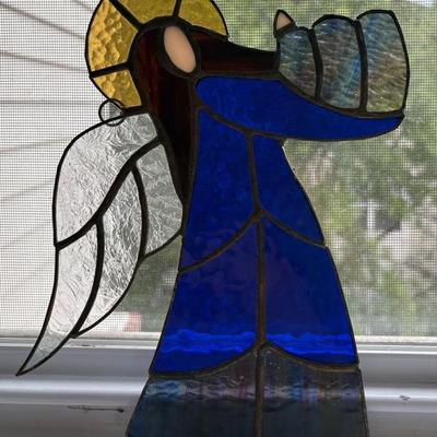 Stained Glass Angel Window Hanging