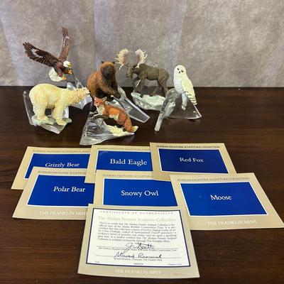 The Franklin Mint Alaskan Frontier Sculpture Collection