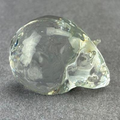 Crystal Vole Paperweight