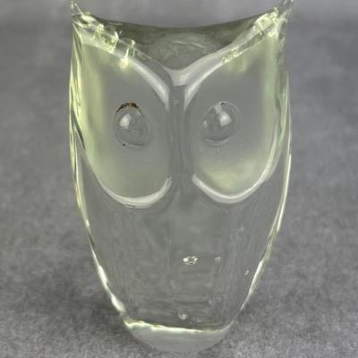 Crystal Owl Paperweight