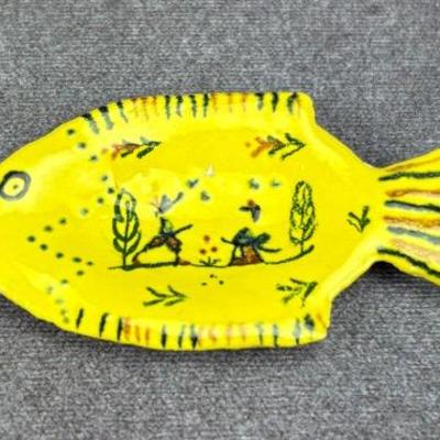 Henriot Quimper - Small Glazed Ceramic Fish