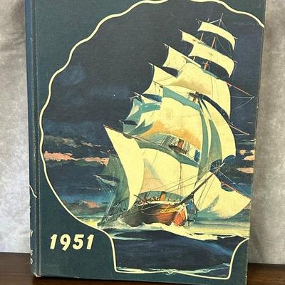 Vintage 1951 United States Naval Academy Year Book