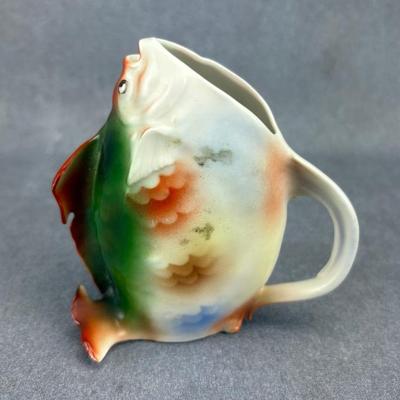Royal Bayreuth - Antique Painted Porcelain Fish Creamer