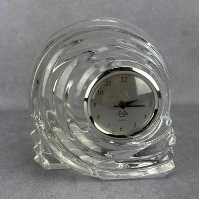Lenox Azar - Crystal Nautilus Shell Desk Clock