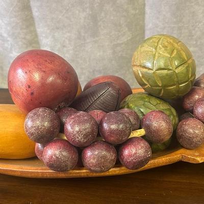 Wooden Faux Fruit Display