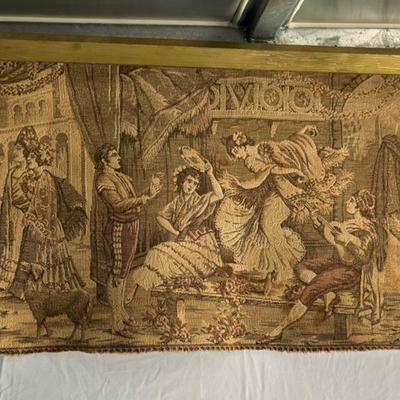 Vintage French Wall Tapestry 