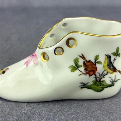 Herend - Hungarian Butterfly Porcelian Baby Shoe