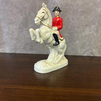Austrian Kunsthandwerk Porcelain Horse & Rider Figure
