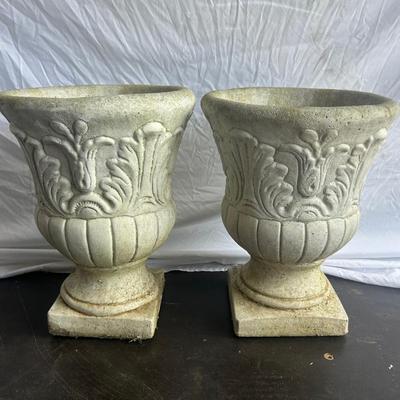 Cement Outdoor Planters Set