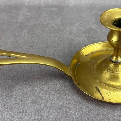 Vintage Brass Chamber Stick Holder