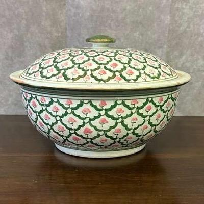 Vintage Hand Painted Ceramic Bowl/Tureen