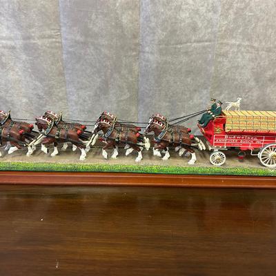 Budweiser Clydesdale & Wagon 